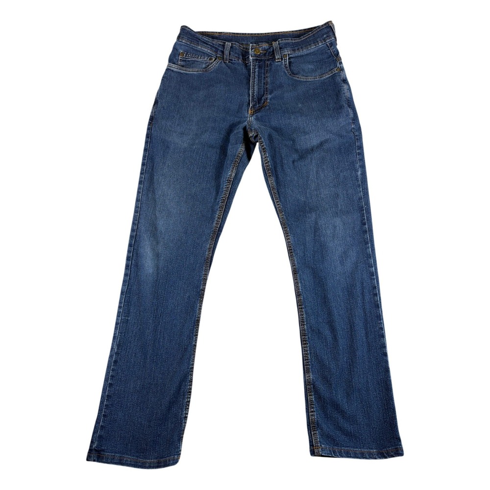 Origin Delta 68 Straight Leg Jeans Mens 33x31.5 Blue Denim Cotton Stretch Rugged